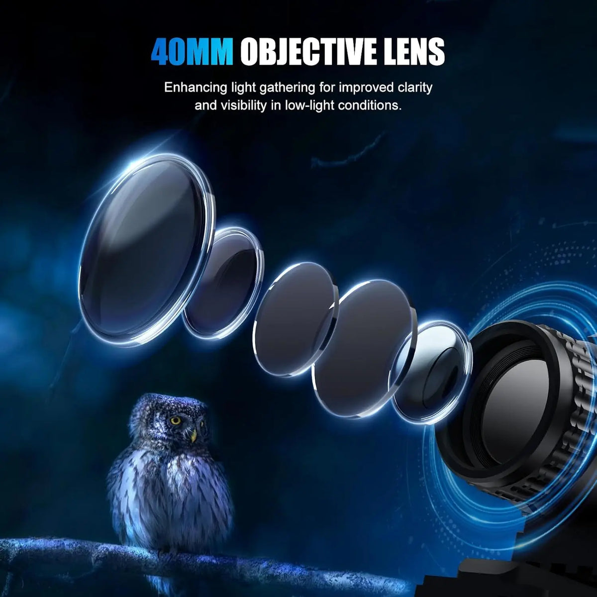 GOYOJO GS515 Digital Night Vision 2560x1920 Resolution 5-20X  HD Day Night Optics for Hunting Surveillance Wildlife Observation