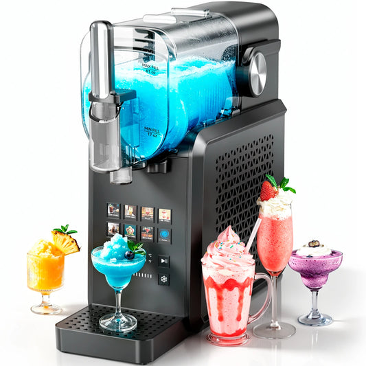 Vastorm Slushie Machine 90 oz Large Capacity Frozen Drink Maker No Ice Needed Auto-Clean with LED Display for Home Party Festive